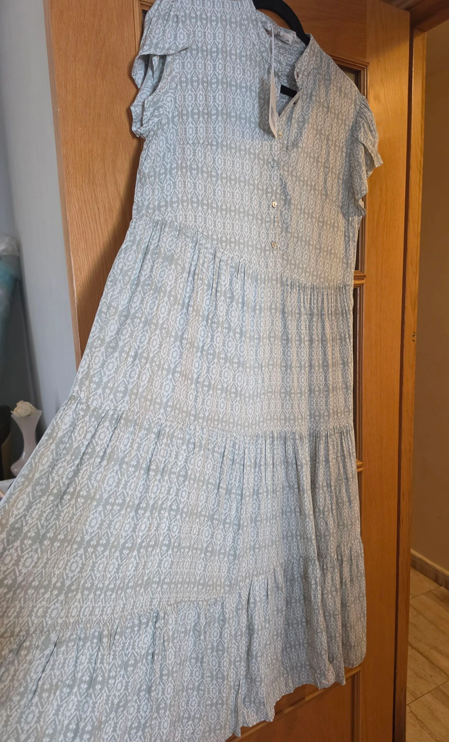 Vestido longo verde estampado boêmio Last Queen Paris G/GG – photo 2